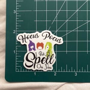 Hocus Pocus I put a spell on you waterproof Sticker - Multicolor 10 for $5